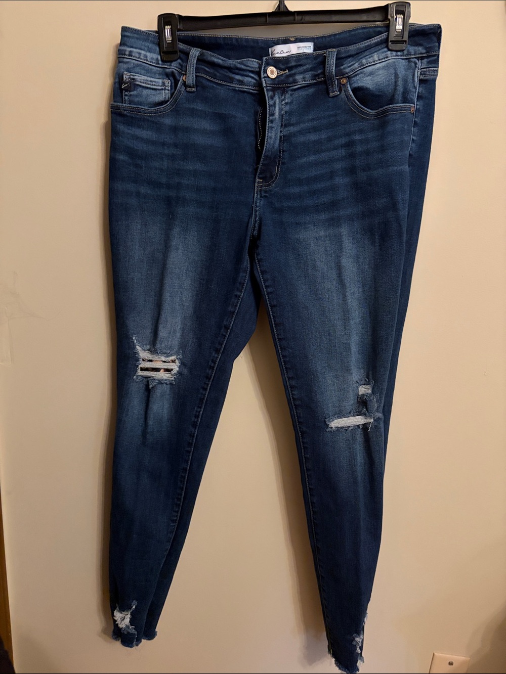 KanCan Dark Blue Distressed Skinny Jeans